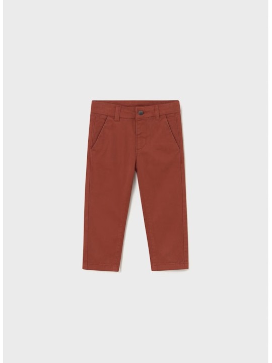MAYORAL BABY BASIC SPODNIE WIZYTOWE DLA CHŁOPCA CHINO SLIM CEGLASTY  521