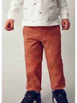 MAYORAL BABY BASIC SPODNIE WIZYTOWE DLA CHŁOPCA CHINO SLIM CEGLASTY  521