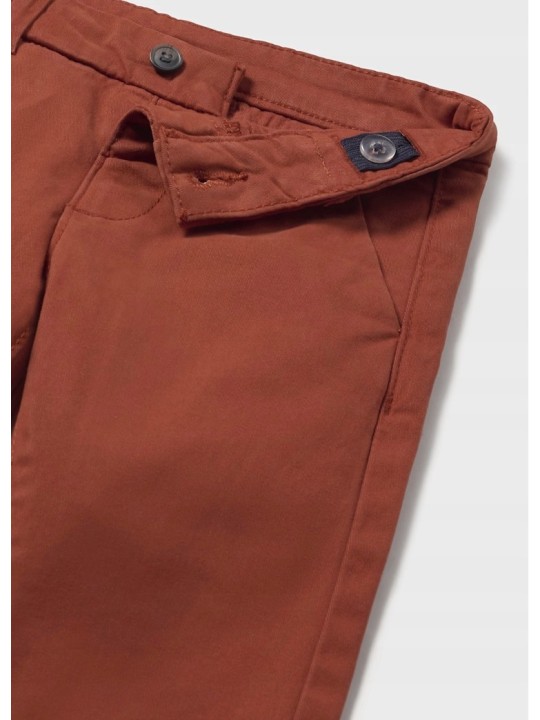 MAYORAL BABY BASIC SPODNIE WIZYTOWE DLA CHŁOPCA CHINO SLIM CEGLASTY  521