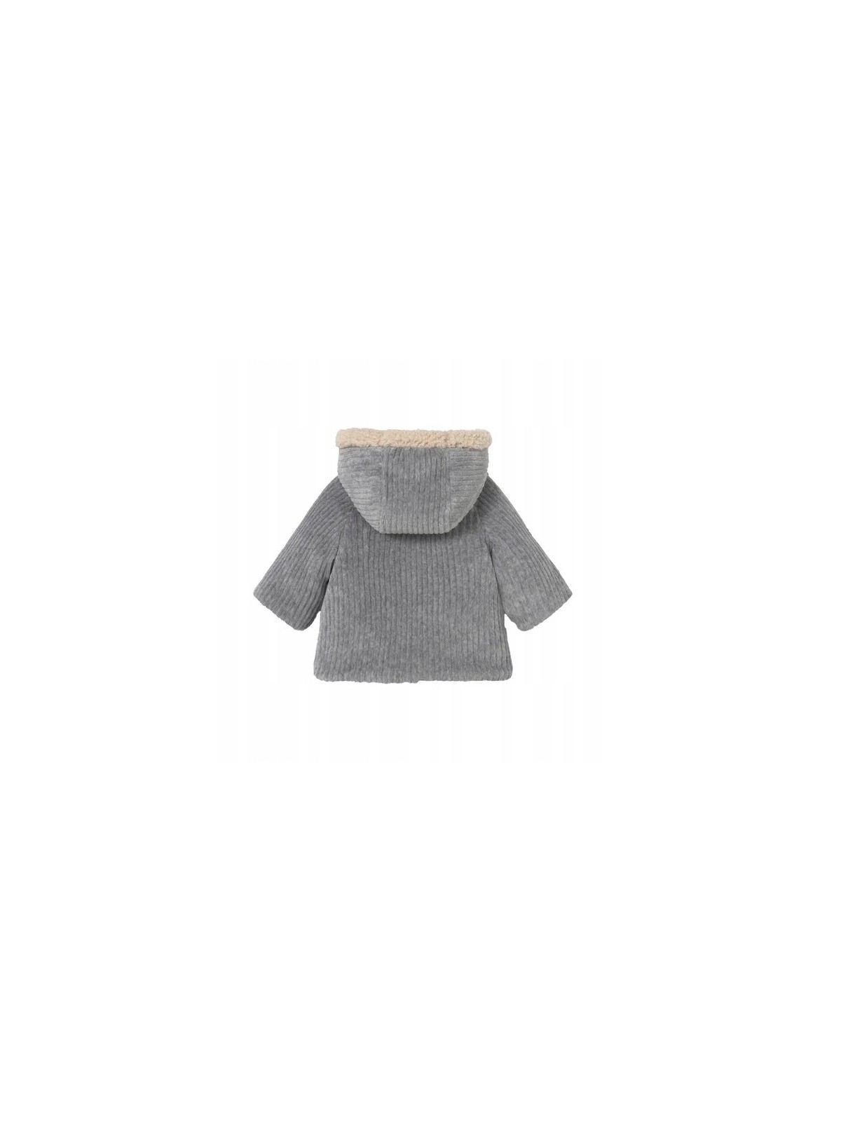 MAYORAL NEWBORN BLUZA Z KAPTUREM DWUSTRONNA SZARA KREM 2496