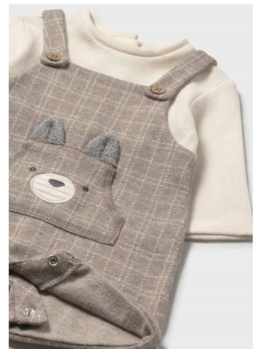 MAYORAL NEWBORN ŚPIOSZKI  DLA CHŁOPCA BEŻ KREM 2645