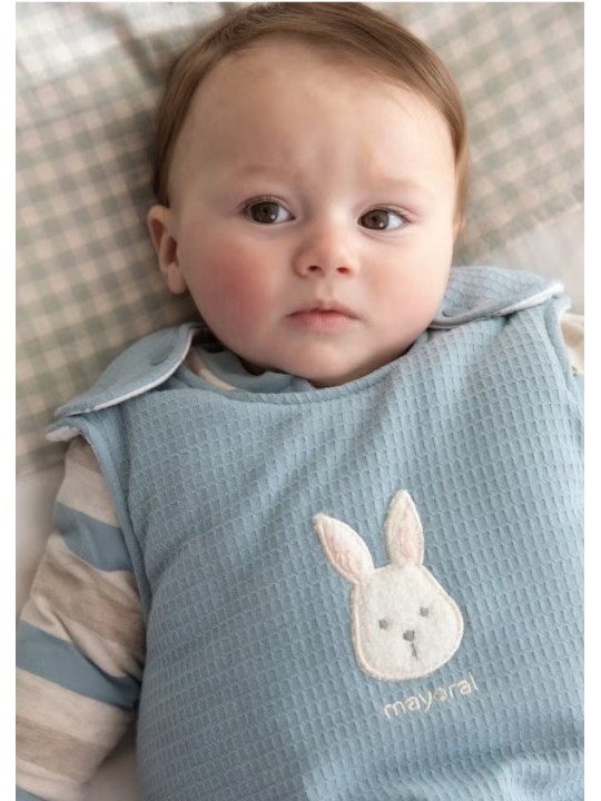 MAYORAL NEWBORN ŚPIWOREK NIEMOWLĘCY NIEBIESKI Z KRÓLICZKIEM  ŚPIWOR01