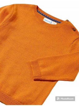 KLASYCZNY POMARAŃCZOWY SWETER NIEMOWLĘCY  Z GZUIKAMI MAYORAL BABY SWETER002