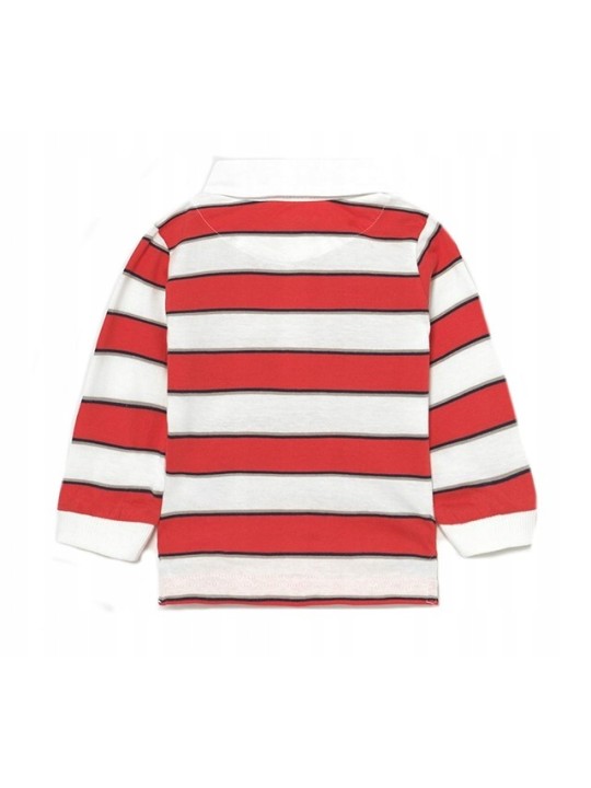 MAYORAL BABY KOSZULKA POLO DLA CHŁOPCA CZEROWNO BIAŁE PASKI 1112/31