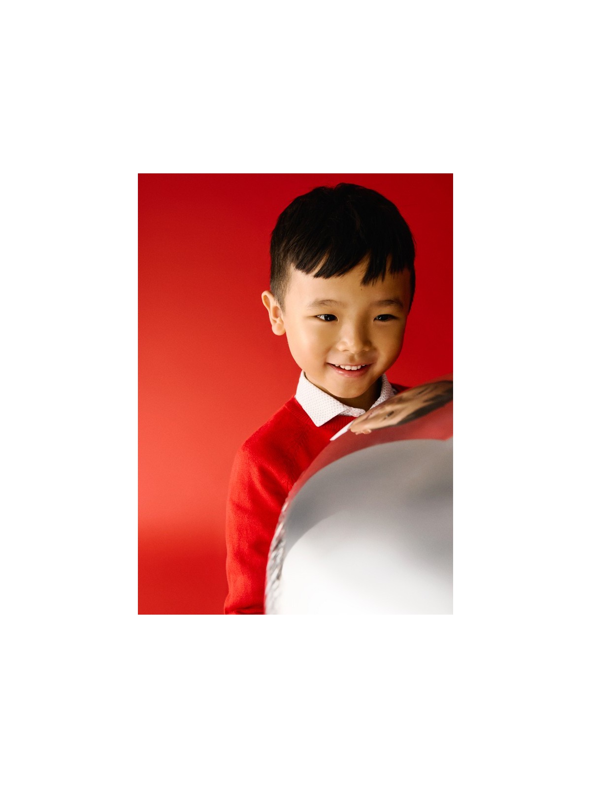 MAYORAL SWETER DLA CHŁOPCA BASIC CZERWONY 323/15