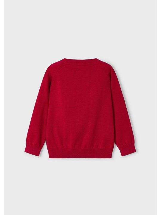 MAYORAL SWETER DLA CHŁOPCA BASIC CZERWONY 323/15