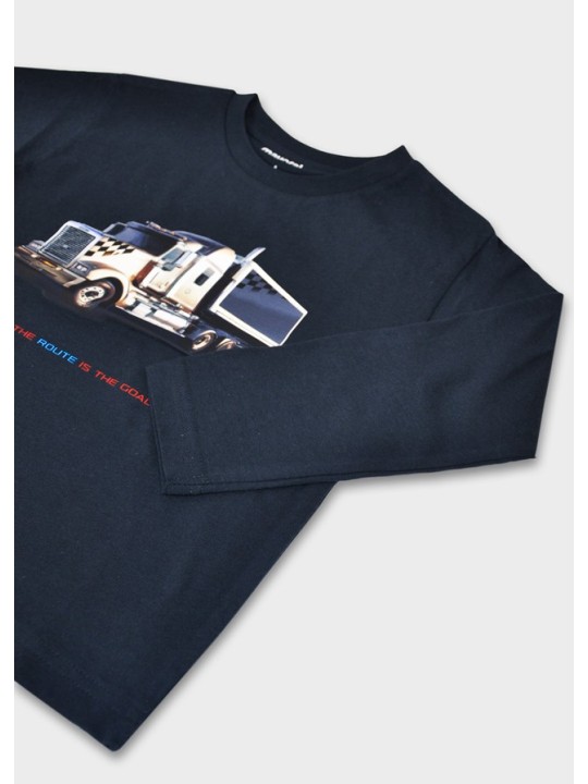 MAYORAL KOSZULKA BLUZKA NA DŁUGI RĘKAW DLA CHŁOPCA GRANAT 4085/23