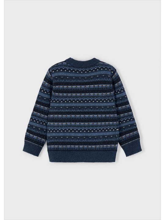 MAYORAL SWETER DLA CHŁOPCA GRANAT BŁĘKIT 4381 /14