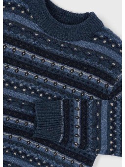 MAYORAL SWETER DLA CHŁOPCA GRANAT BŁĘKIT 4381 /14