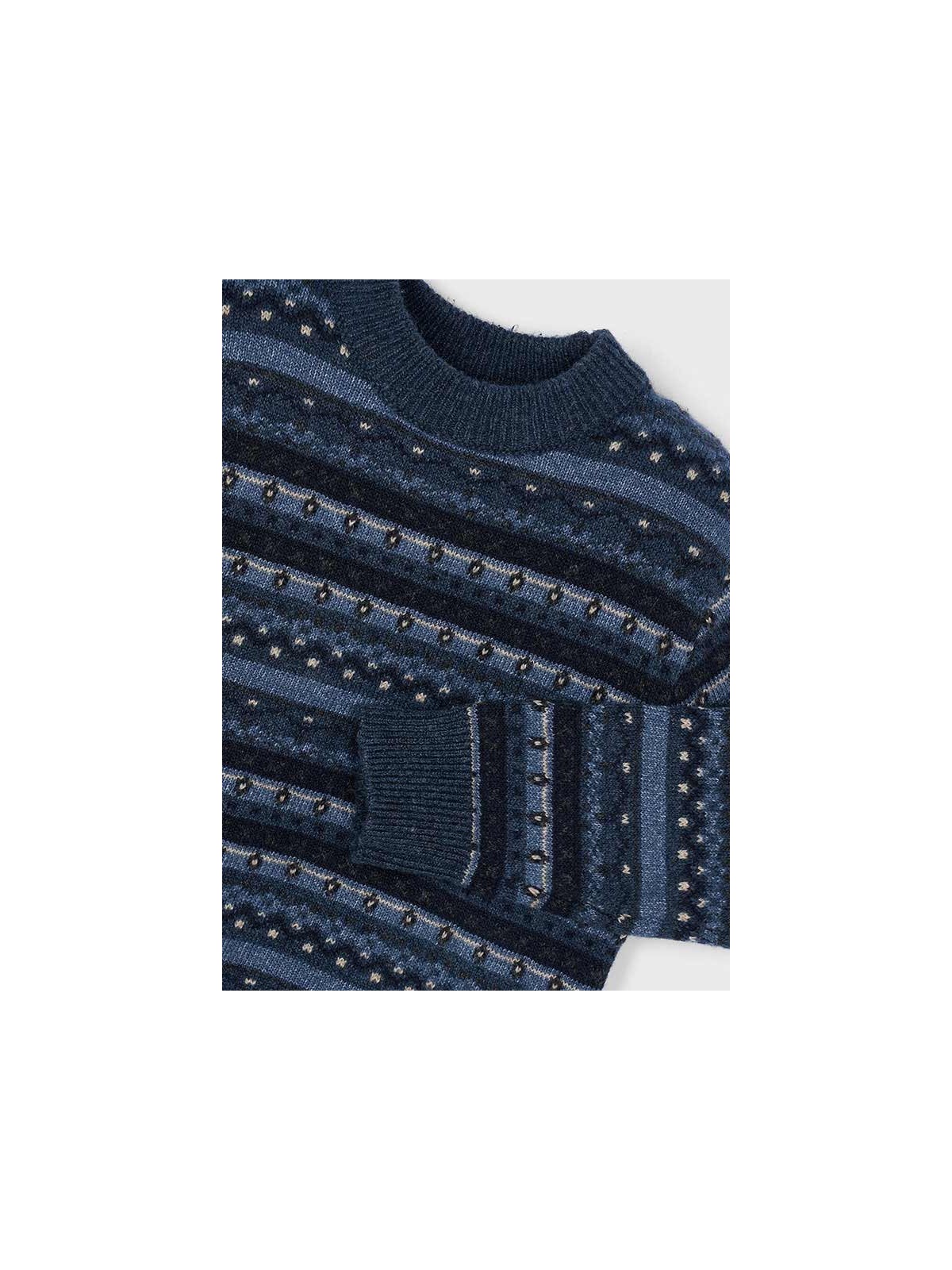 MAYORAL SWETER DLA CHŁOPCA GRANAT BŁĘKIT 4381 /14