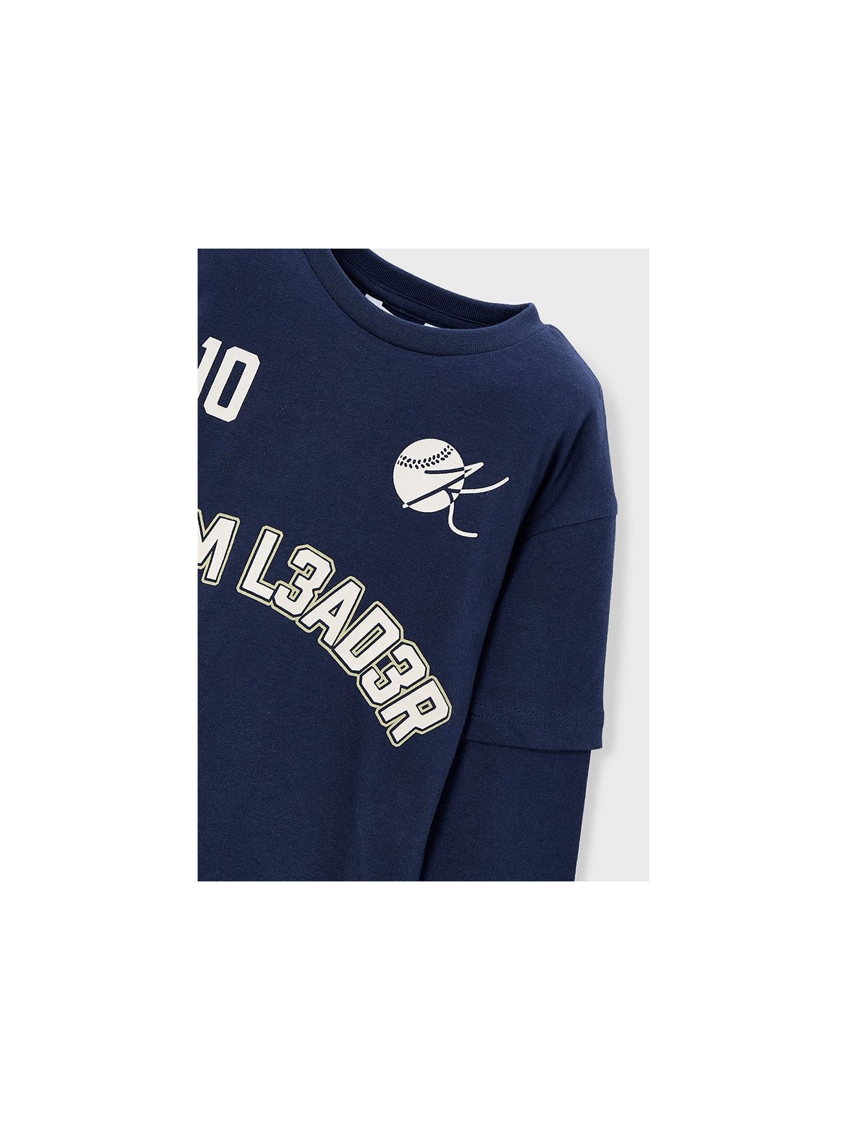 MAYORAL KOSZULKA BLUZKA NA DŁUGI RĘKAW DLA CHŁOPCA GRANAT 4075/75