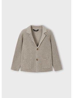 MAYORAL SWETER KARDIGAN DLA CHŁOPCA BEŻOWY 4412/58