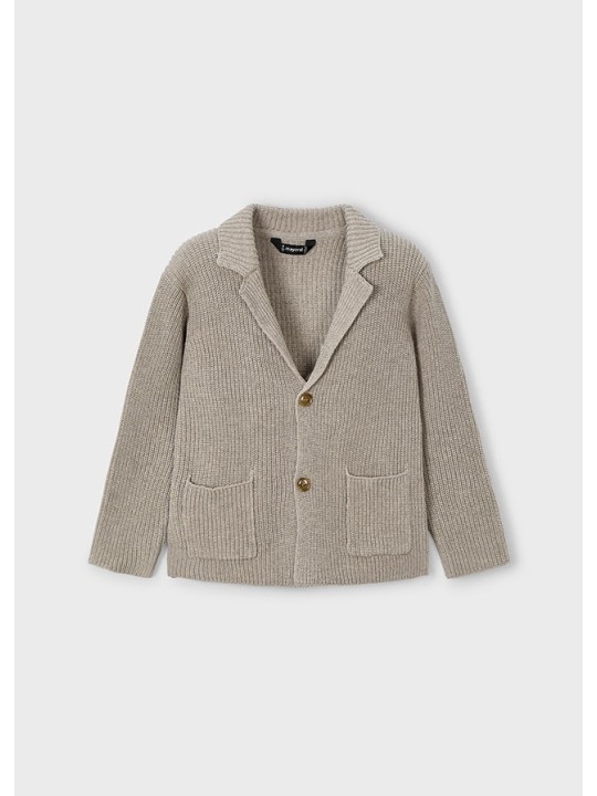 MAYORAL SWETER KARDIGAN DLA CHŁOPCA BEŻOWY 4412/58