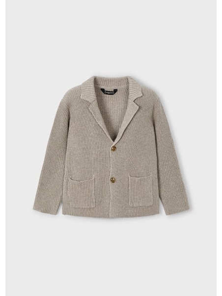 MAYORAL SWETER KARDIGAN DLA CHŁOPCA BEŻOWY 4412/58