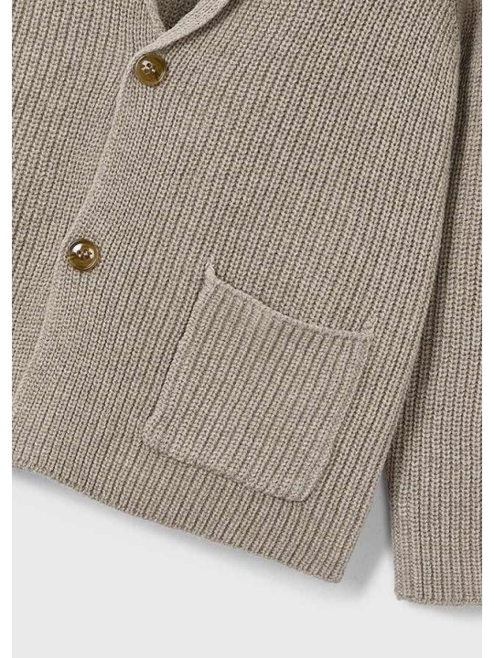 MAYORAL SWETER KARDIGAN DLA CHŁOPCA BEŻOWY 4412/58