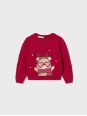 MAYORAL SWETER SWETEREK CZERWONY ŚWIĘTA 2312/38