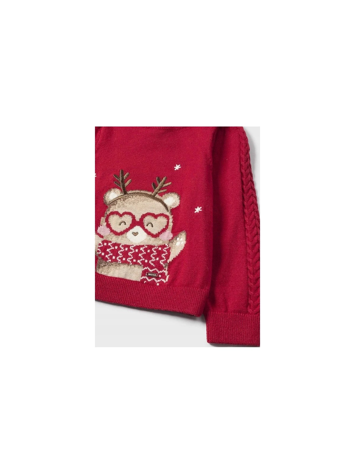 MAYORAL SWETER SWETEREK CZERWONY ŚWIĘTA 2312/38