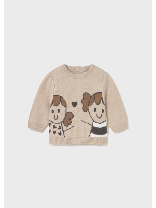 MAYORAL NEWBORN  SWETER SWETEREK BEŻ DLA DZIEWCZYNKI 2340/83