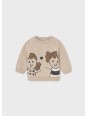 MAYORAL NEWBORN  SWETER SWETEREK BEŻ DLA DZIEWCZYNKI 2340/83