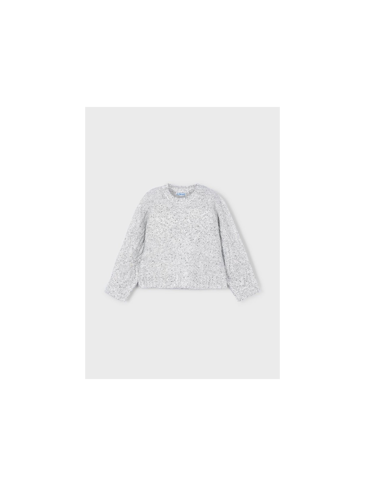 MAYORAL SWETER DLA DZIEWCZYNKI SREBRNY SZARY CEKINY 4306/66