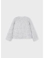 MAYORAL SWETER DLA DZIEWCZYNKI SREBRNY SZARY CEKINY 4306/66
