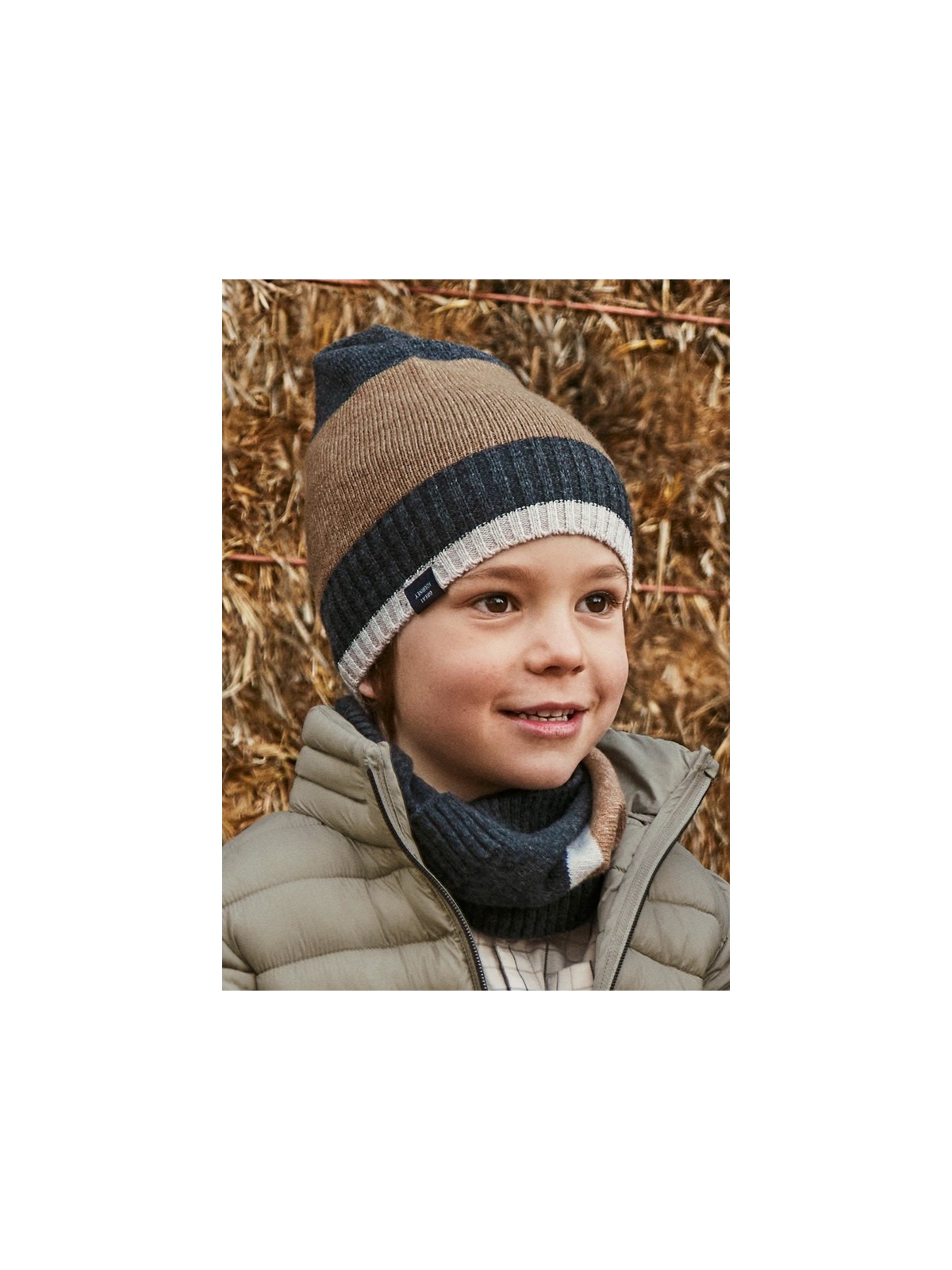 MAYORAL KOMPLET CZAPKA KOMIN GRAFIT BRĄZ 10069/77