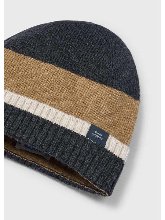 MAYORAL KOMPLET CZAPKA KOMIN GRAFIT BRĄZ 10069/77