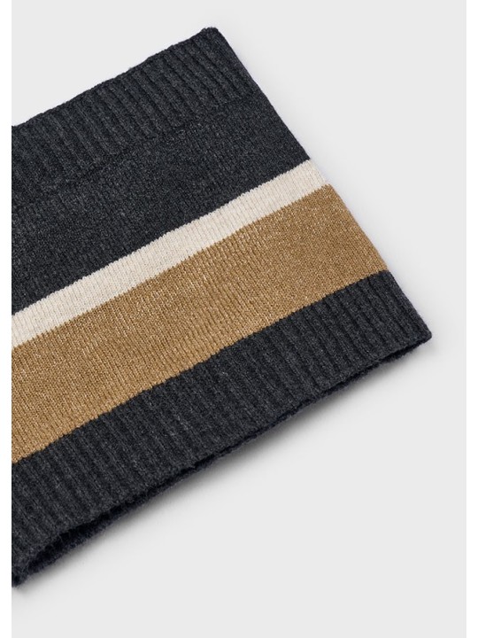 MAYORAL KOMPLET CZAPKA KOMIN GRAFIT BRĄZ 10069/77