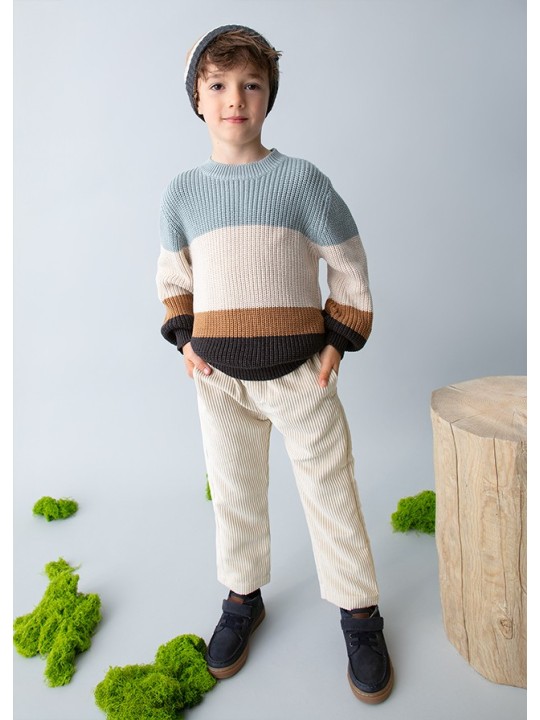 MAYORAL SPODNIE DLA CHŁOPCA SZTRUKS BEŻ  4568/63