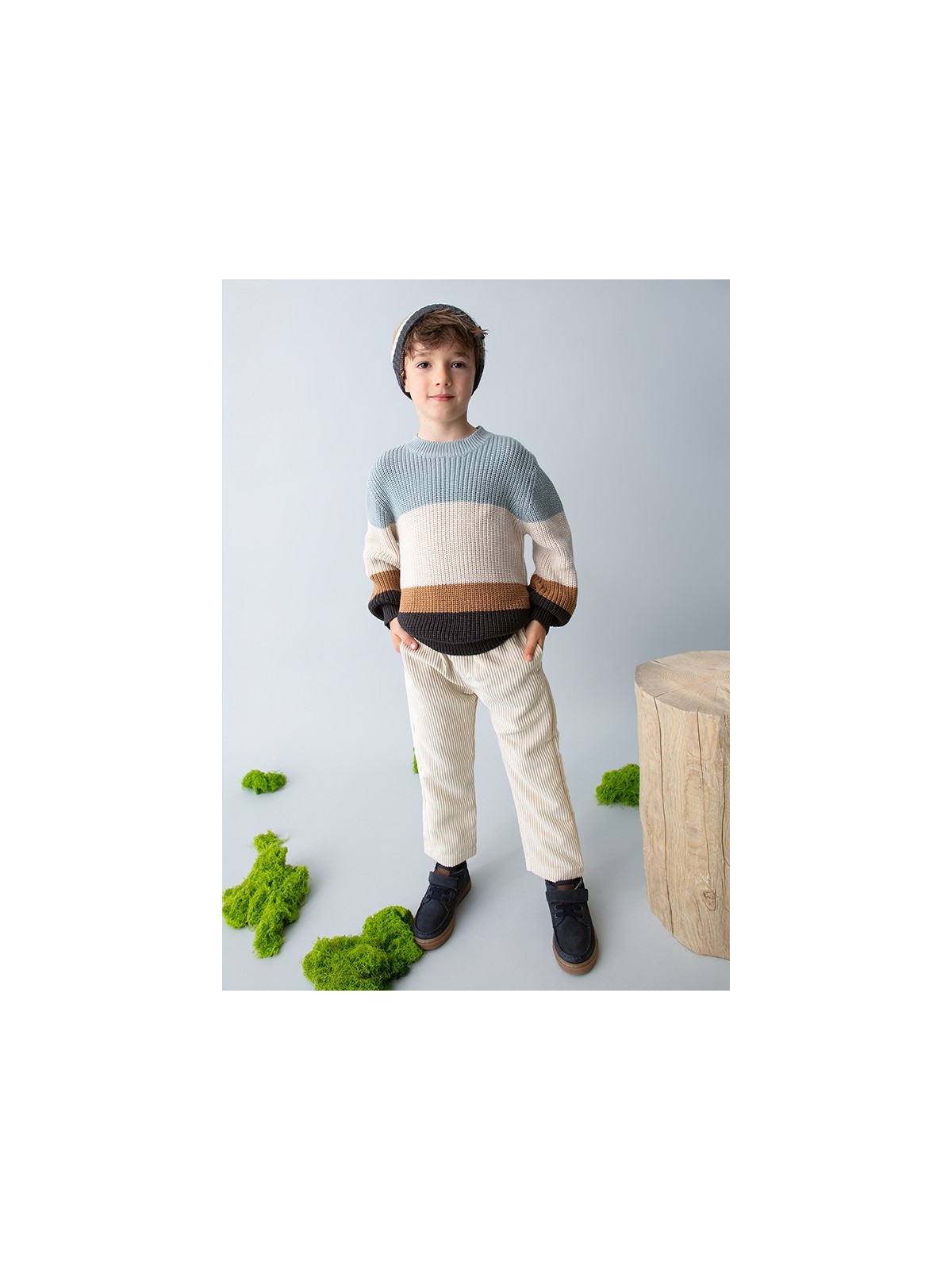 MAYORAL SPODNIE DLA CHŁOPCA SZTRUKS BEŻ  4568/63