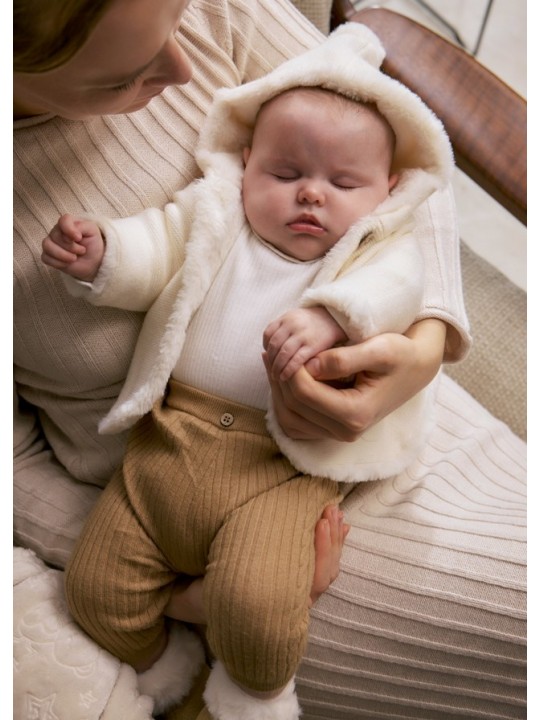 MAYORAL SPODNIE LEGINSY GETRY DZIENINOWE DLA DZIEWCZYNKI NEWBORN NIEMOWLE BEŻ 9926/71