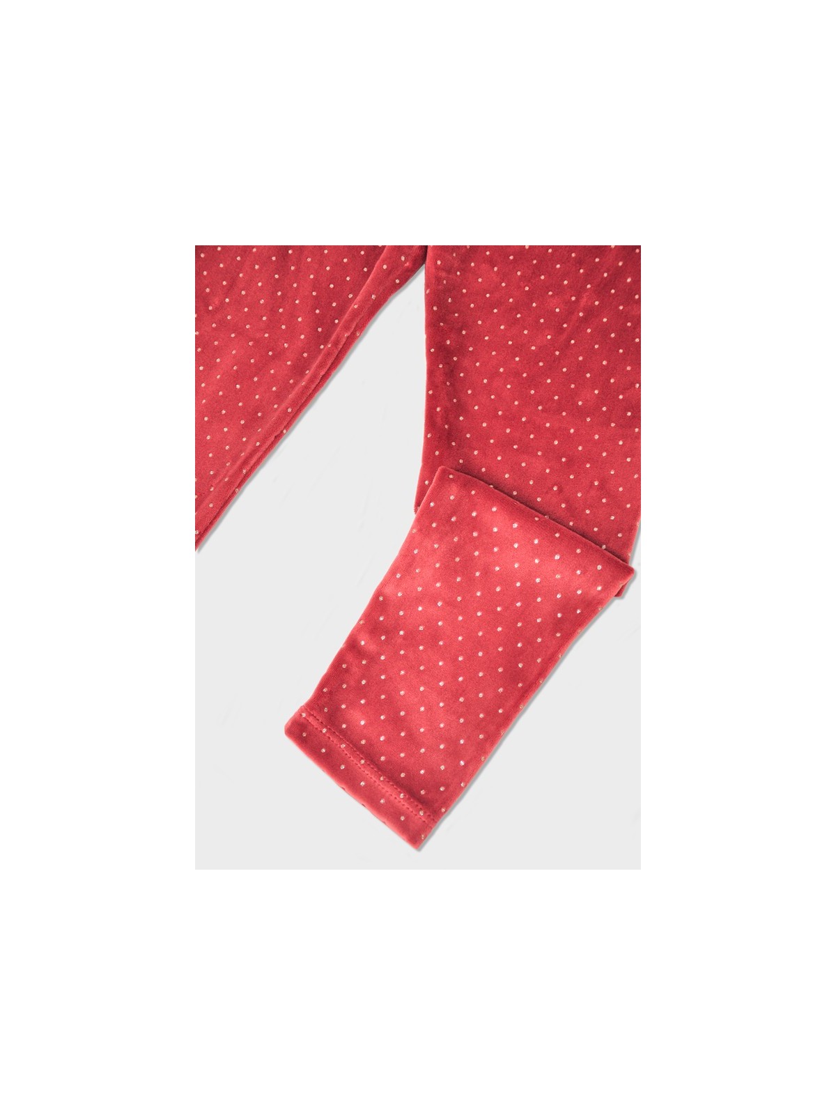 MAYORAL SPODNIE LEGINSY DLA DZIEWCZYNKI CZERWIEŃ AKSAMIT SREBRNE  KROPECZKI 4715/96