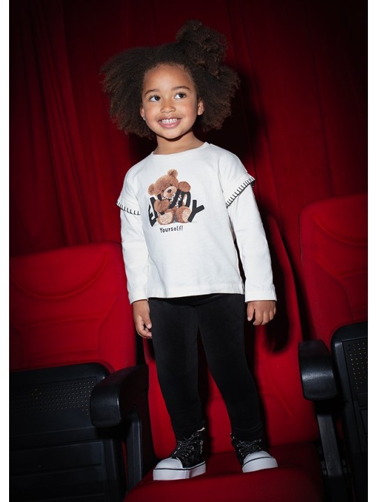 MAYORAL SPODNIE LEGINSY DLA DZIEWCZYNKI WELUR CZARNY 712/56