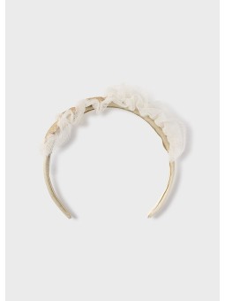 MAYORAL OPASKA NA WŁOSY DLA DZIEWCZYNKI BEŻ ZŁOTE GWIAZDKI 10024/7