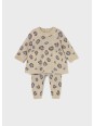 MAYORAL NEWBORN KOMPLET DZIANINOWY SWETEREK SPODNIE PANTERKA  2732/90