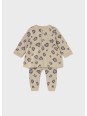 MAYORAL NEWBORN KOMPLET DZIANINOWY SWETEREK SPODNIE PANTERKA  2732/90