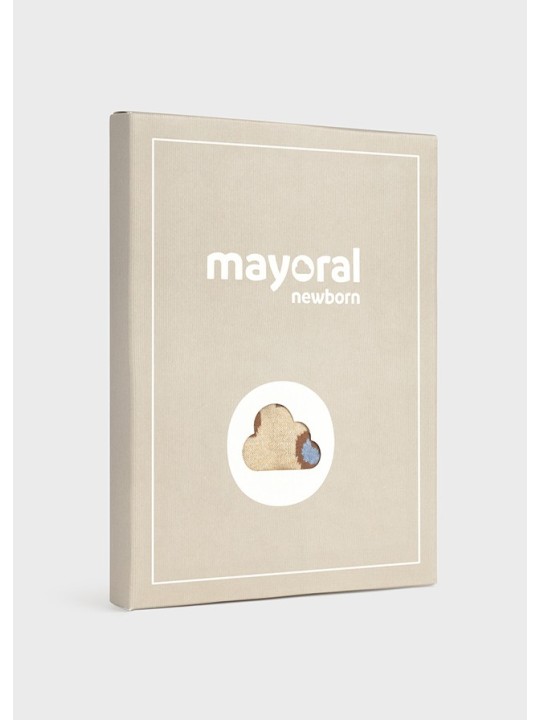 MAYORAL NEWBORN KOMPLET DZIANINOWY SWETEREK SPODNIE PANTERKA  2732/90