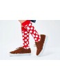 HAPPY SOCKS SKARPETKI CZERWONE W KROPKI  BAŁWANKI BDS01