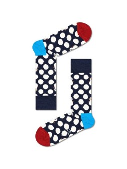 HAPPY SOCKS SKARPETKI GRANATOWE W KROPKI  BAŁWANKI BDS01-6500