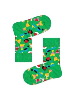 HAPPY SOCKS SKARPETKI  ZIELONE CZAPECZKI KSAH01-7300