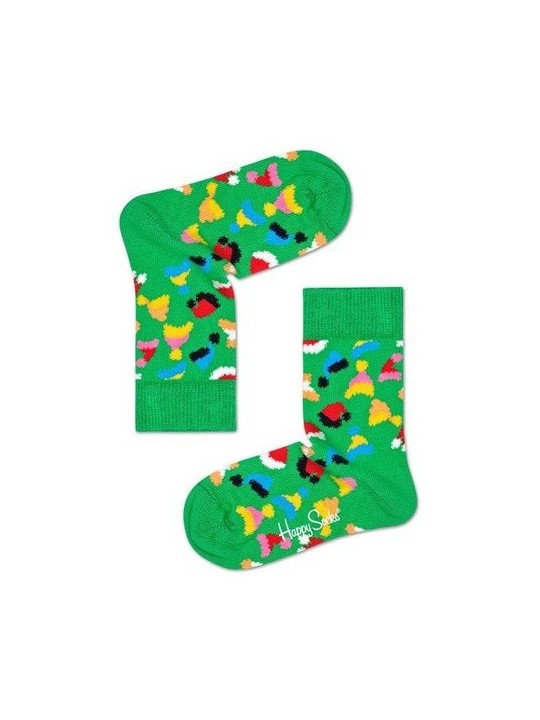 HAPPY SOCKS SKARPETKI  ZIELONE CZAPECZKI KSAH01-7300