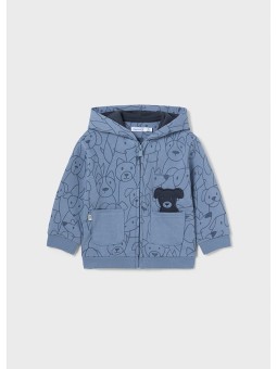 MAYORAL BABY KOMPLET DRES BLUZA Z KAPTUREM ROZPINANA  2 PARY SPODNI DRESOWYCH  2823/35