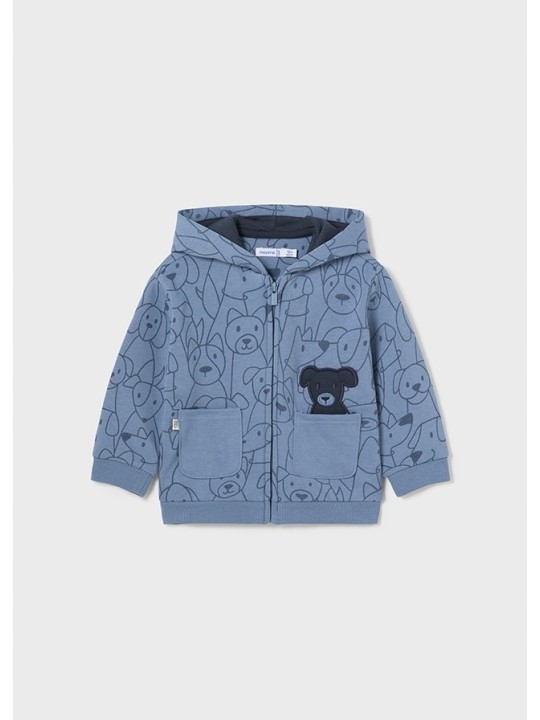 MAYORAL BABY KOMPLET DRES BLUZA Z KAPTUREM ROZPINANA  2 PARY SPODNI DRESOWYCH  2823/35