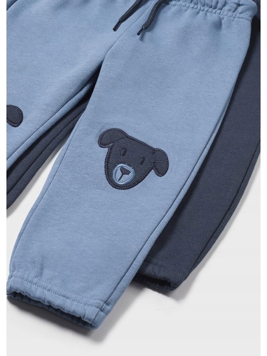 MAYORAL BABY KOMPLET DRES BLUZA Z KAPTUREM ROZPINANA  2 PARY SPODNI DRESOWYCH  2823/35