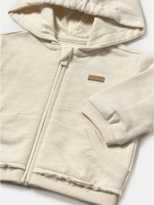 MAYORAL NEWBORN ROZPINANA BLUZA Z KAPTUREM  KREM 1455/1