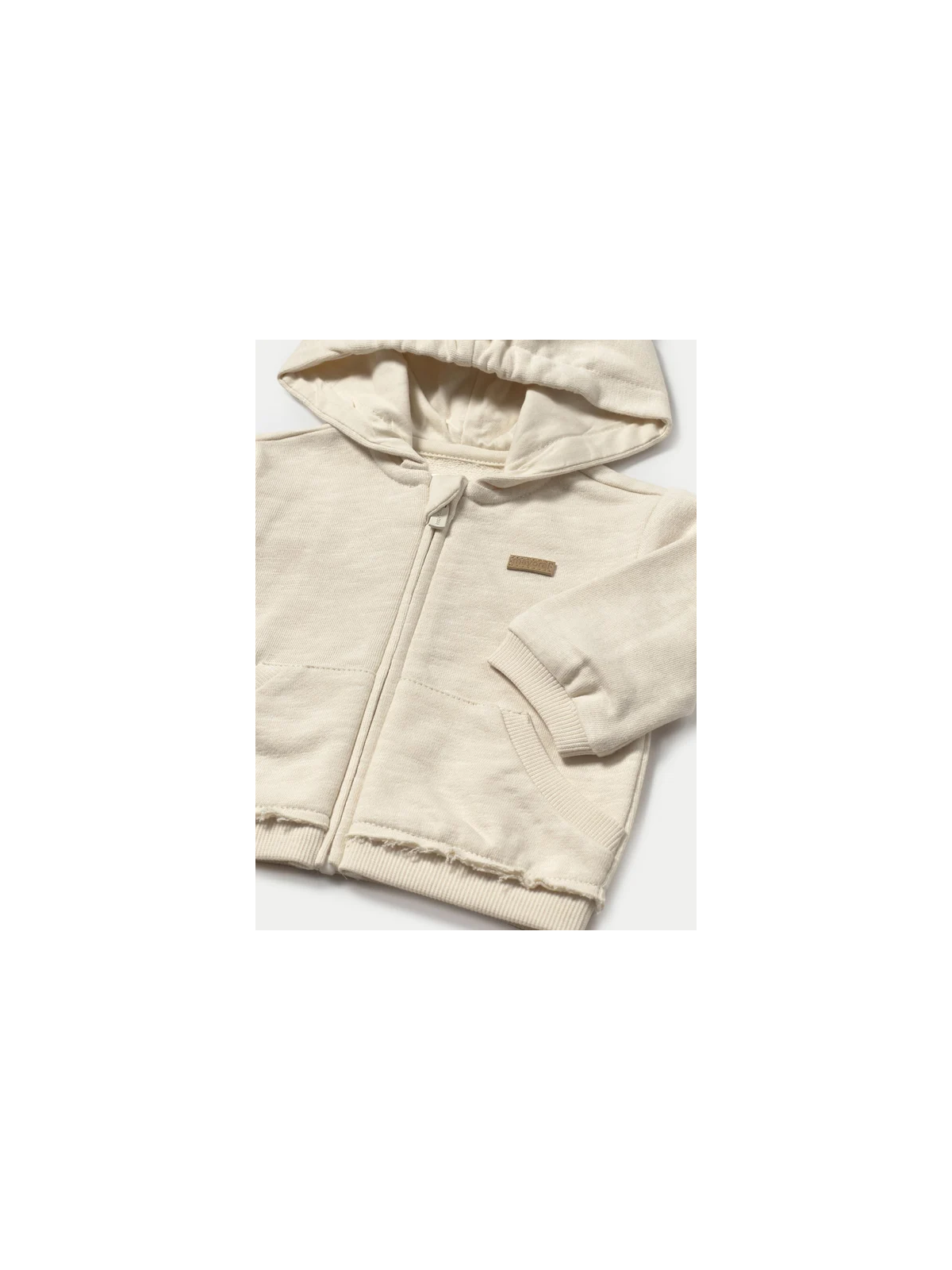 MAYORAL NEWBORN ROZPINANA BLUZA Z KAPTUREM  KREM 1455/1