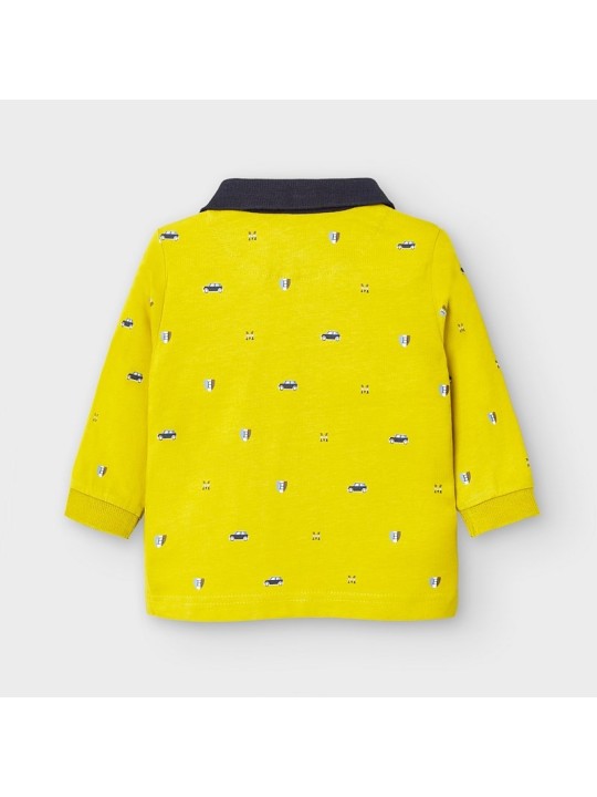 MAYORAL BABY KOSZULKA POLO DLA CHŁOPCA  LIMONKA GRANAT 2124/11