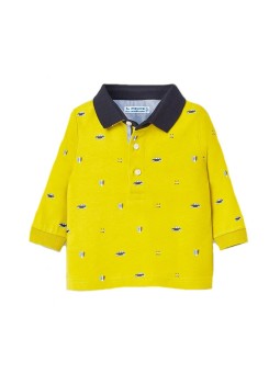 MAYORAL BABY KOSZULKA POLO DLA CHŁOPCA  LIMONKA GRANAT 2124/11