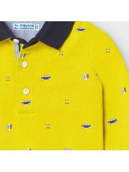 MAYORAL BABY KOSZULKA POLO DLA CHŁOPCA  LIMONKA GRANAT 2124/11