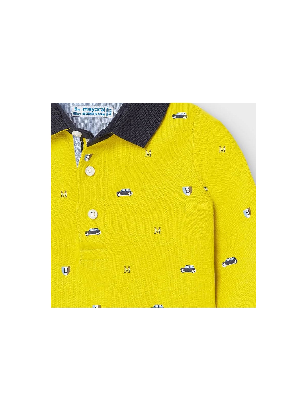 MAYORAL BABY KOSZULKA POLO DLA CHŁOPCA  LIMONKA GRANAT 2124/11